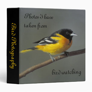 classeur d'avery de photo d'observation d'oiseau