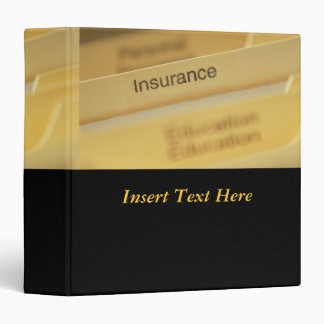 Classeur d'Avery de polices d'assurances