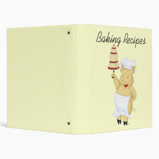 Classeur d'Avery de recette de Baker de porc
