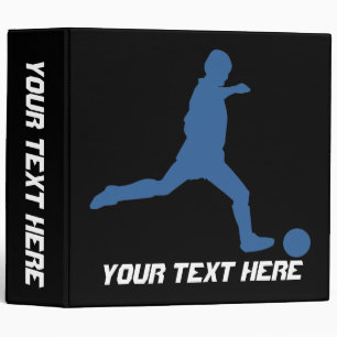 Classeur d'Avery de silhouette du football