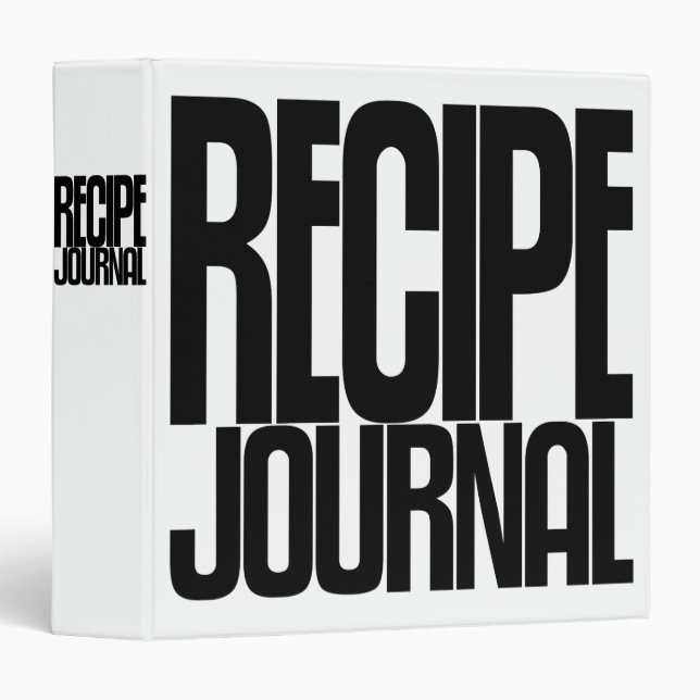 Classeur d'Avery, texte maigre grand, journal de (Devant/Côté)