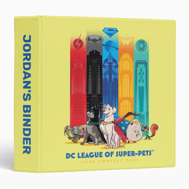 Classeur DC League of Super-Pets Metropolis Towers (Devant/Côté)