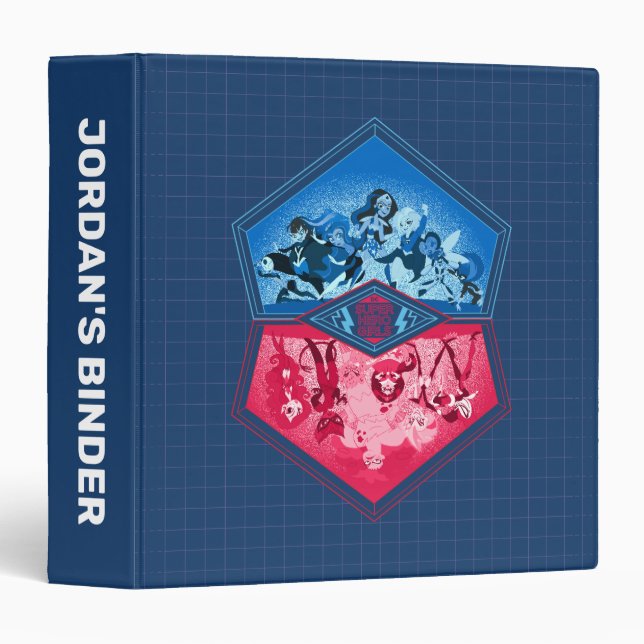 Classeur DC Super Hero Girls Teamwork Bataille (Devant/Côté)