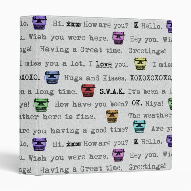 Classeur de 1 pouce pour stylo (Devant/Côté)