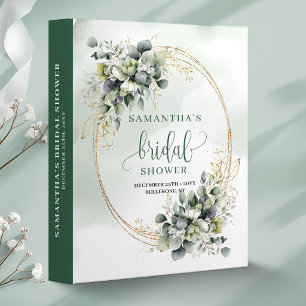 Classeur de Baby Shower Bohème Botanique Eucalyptu