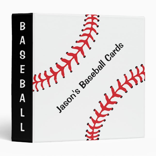 Classeur de base-ball (Devant/Côté)