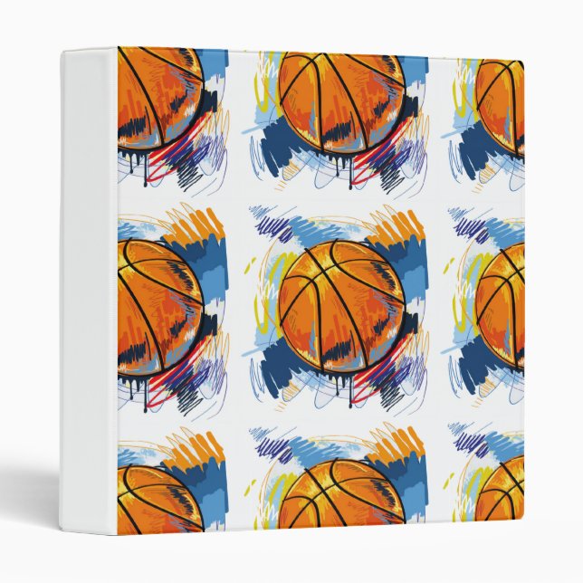 Classeur de basket-ball (Devant/Côté)