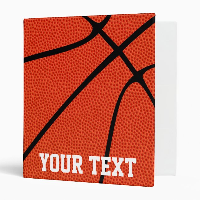 Classeur de basket-ball personnalisé (Devant/intérieur)