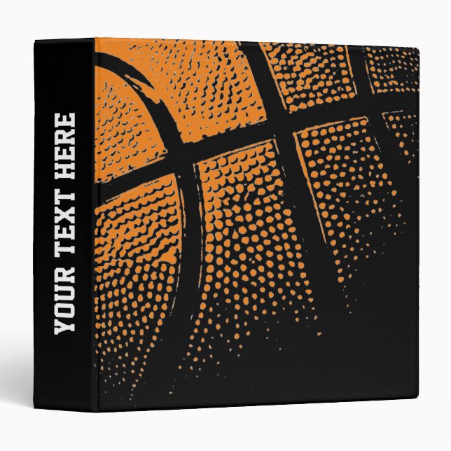 Classeur de basket-ball personnalisé pour entraîne (Devant/Côté)