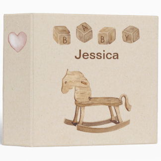 Classeur de bébé personnalisé vintage