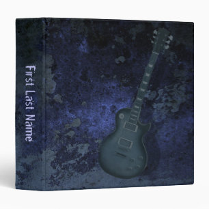 Classeur de bleu de guitare