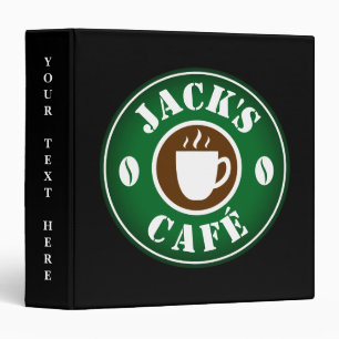 Classeur de bureau personnalisé avec tasse de café