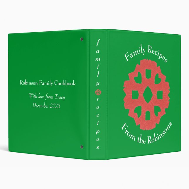 Classeur de carnet de cadeaux familial personnalis (Arrière-plan)