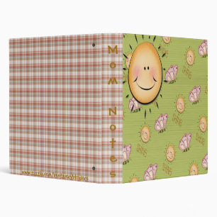 Classeur de carnet de sourires et de papillons de