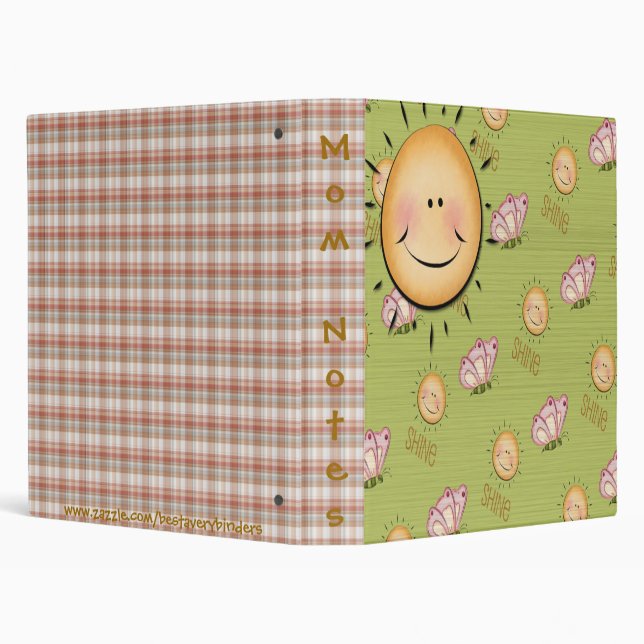 Classeur de carnet de sourires et de papillons de (Arrière-plan)