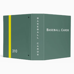 Classeur de carte de base-ball de style d'héritag