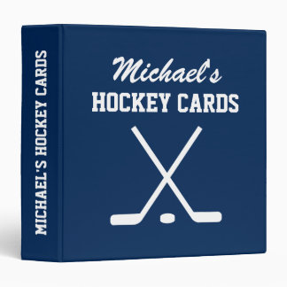 Classeur de carte de hockey personnalisé pour coll
