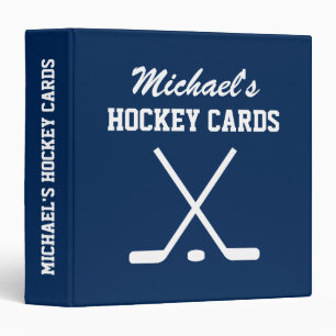 classeur de cartes de hockey personnalisées pour 