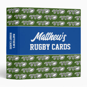 Classeur de cartes de rugby personnalisé pour coll
