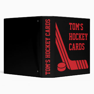 Classeur de cartes personnalisé Bâton de hockey ro