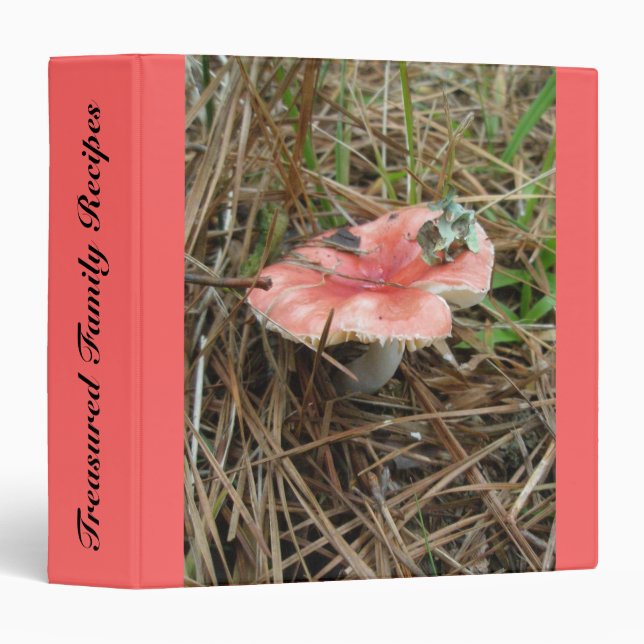 Classeur de champignons roses (Devant/Côté)