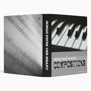 Classeur de chanson et de compositions musicales