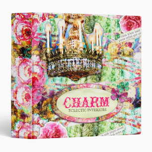 Classeur de charme vintage minable de la
