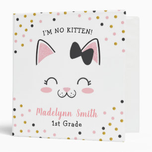 Classeur de chat de Kitty, personnalisé