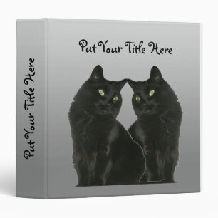 Classeur de chat noir