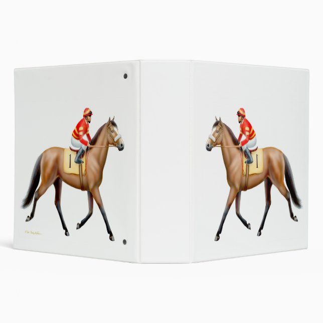 Classeur de cheval de course de pur sang de baie (Arrière-plan)
