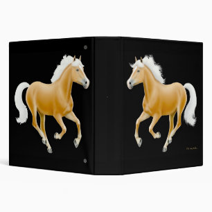 Classeur de cheval de palomino de Haflinger