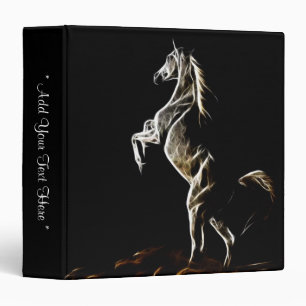 Classeur de cheval fractal blanc