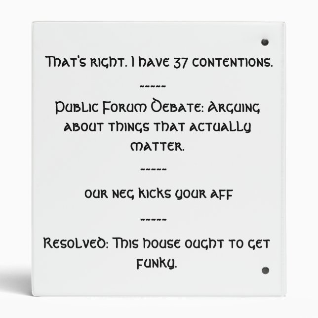 Classeur de citation de la parole et de discussion (Dos)