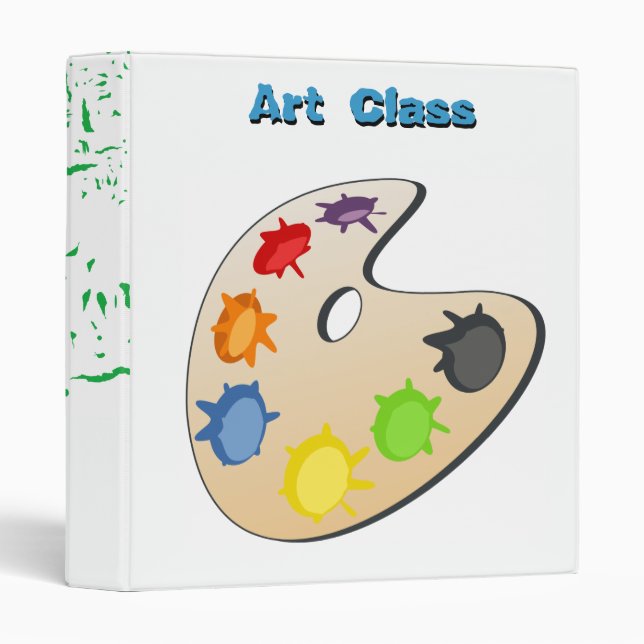 Classeur de classe d'art (Devant/Côté)