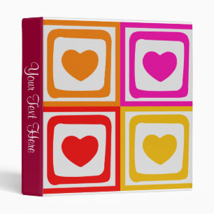 Classeur de coeur coloré