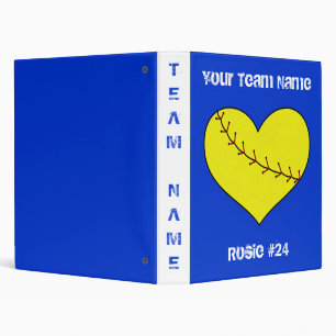 Classeur de coeur du base-ball de Fastpitch