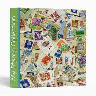 Classeur de collection de timbres vintage