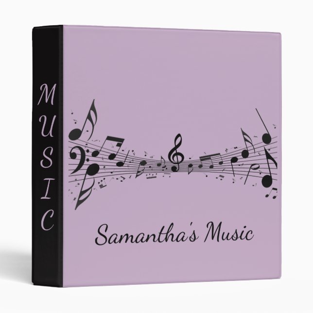 Classeur de conception de note musicale (Devant/Côté)