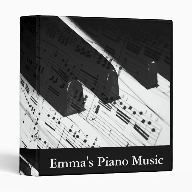 Classeur de coutume de collection de musique de (Devant/Côté)