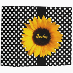 Classeur de coutume de pois et de tournesols