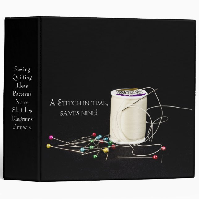 Classeur de couture (Devant/Côté)