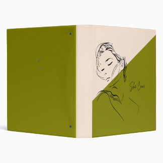 Classeur de croquis de mode minimaliste "Elle peut
