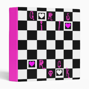 Classeur de damier de roche de filles