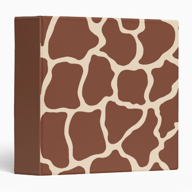 Classeur de  de l'album à imprimer Giraffe (Devant/Côté)