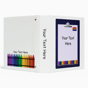 Classeur de design des Crayons enseignants