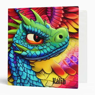 Classeur de dessin coloré Dragon 3 Cercles