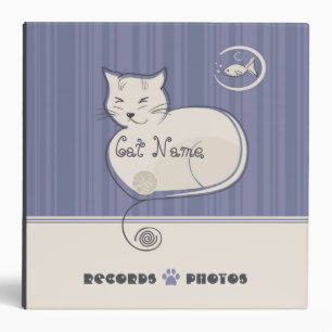 Classeur de disques et de photos de chat