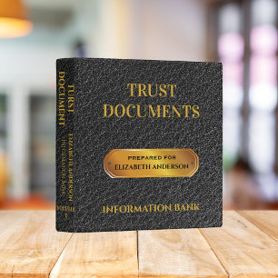 Classeur de documents de confiance élégant pour la