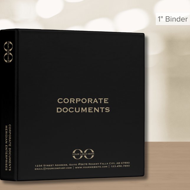 Classeur de documents d'entreprise classiques avec (Créateur téléchargé)