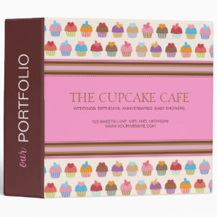 Classeur de dossier de boutique de petit gâteau